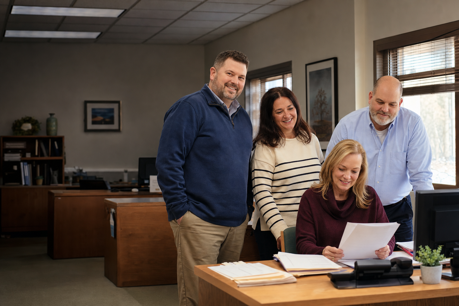 Ready Plan Go team members working together in a tax office